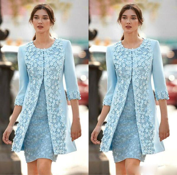 elegant blue mother of the bride dresses outfit jacket 2 pieces long sleeves v neck mother's gowns plus size guest long formal dress, Black;red
elegant blue mother of the bride dresses outfit jacket 2 pieces long sleeves v neck mother's gowns plus size guest long formal dress, Black;red