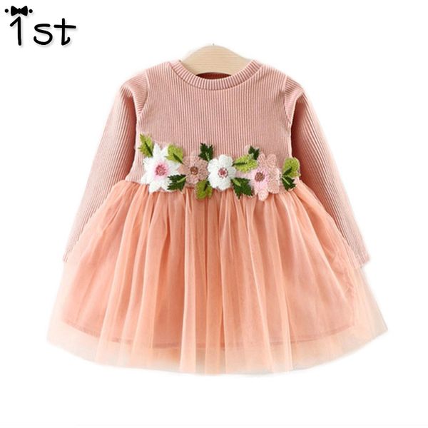 1st 2017 new spring and autumn dress for baby girls long sleeve embroidery flowers mesh tutu dress children clothing toddler k1, Red;yellow
1st 2017 new spring and autumn dress for baby girls long sleeve embroidery flowers mesh tutu dress children clothing toddler k1, Red;yellow