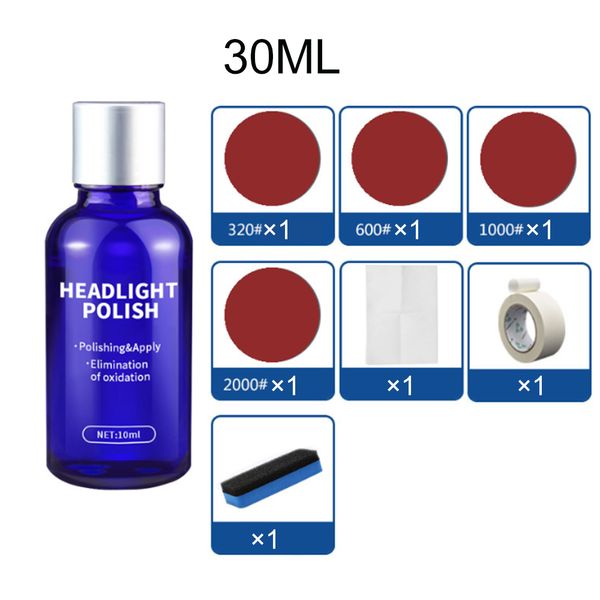 30/10 ml car headlight repair coating solution repair kit oxidation coating headlight polishing anti-scratch liquid car maintain
30/10 ml car headlight repair coating solution repair kit oxidation coating headlight polishing anti-scratch liquid car maintain