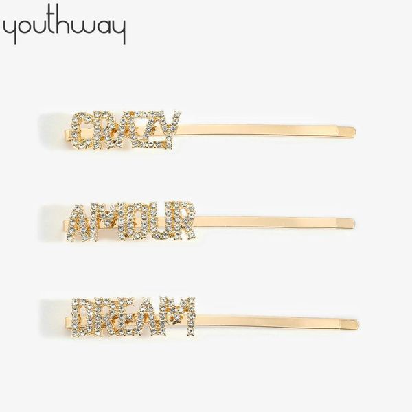 you three transparent crystal hairpin set crazy amor dream ring imitation font hairpin christmas gift, Golden;white
you three transparent crystal hairpin set crazy amor dream ring imitation font hairpin christmas gift, Golden;white