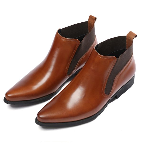 fashion black / brown pointed toe mens ankle boots genuine leather dress boots autumn male
fashion black / brown pointed toe mens ankle boots genuine leather dress boots autumn male