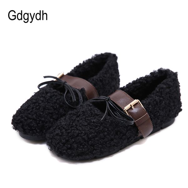 gdgydh korean style women flats and loafers wool slip on spring winter ladies falt shoes comfortable fashion buckle mary janes, Black
gdgydh korean style women flats and loafers wool slip on spring winter ladies falt shoes comfortable fashion buckle mary janes, Black