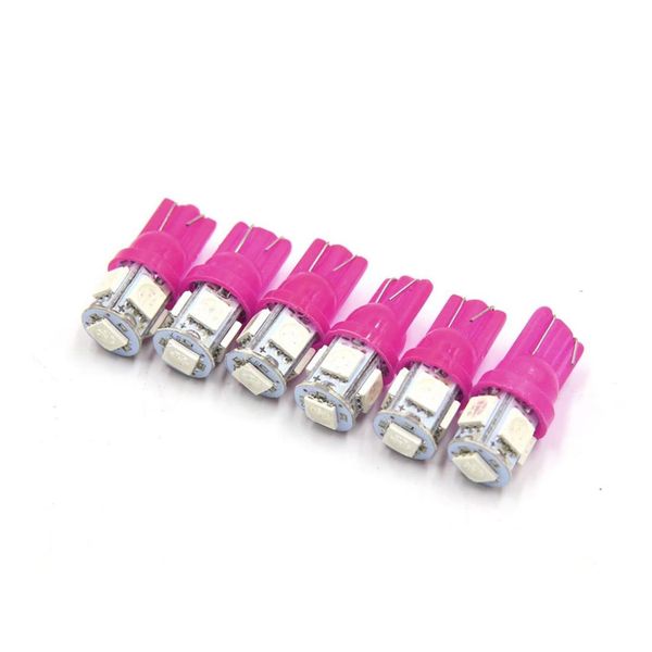 uxcell 6pcs t10 pink purple 5 smd led car vehicle panel light w5w 158 192 194 interior
uxcell 6pcs t10 pink purple 5 smd led car vehicle panel light w5w 158 192 194 interior