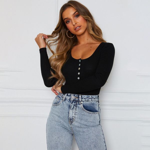 new style jumpsuit autumn and winter long-sleeved casual jumpsuit bodysuit women body suit knitted button solid bodysuits, Black;white
new style jumpsuit autumn and winter long-sleeved casual jumpsuit bodysuit women body suit knitted button solid bodysuits, Black;white