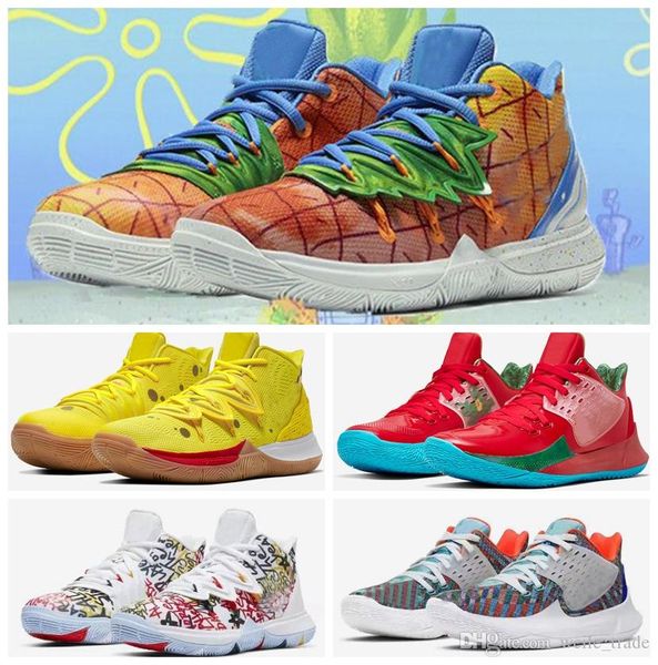 kyrie shoes tv pe basketball shoes 5 for 20th anniversary irving 5s pineapple house graffiti x squidward sponge sports sneakers with box
kyrie shoes tv pe basketball shoes 5 for 20th anniversary irving 5s pineapple house graffiti x squidward sponge sports sneakers with box