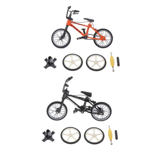 2 pieces creative finger mountain bike fingerbike finger wheel kids toy (black+orange
2 pieces creative finger mountain bike fingerbike finger wheel kids toy (black+orange