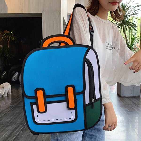 designer cartoon two-dimensional backpack luxury special personality backpack student schoolbags wholesale
designer cartoon two-dimensional backpack luxury special personality backpack student schoolbags wholesale