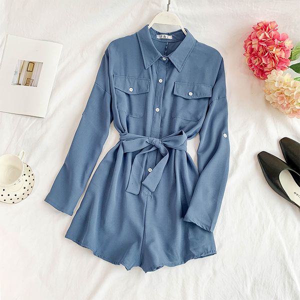 casual chiffon playsuit women korean solid pocket turn-down collar beige blue fashion overall summer jumpsuit, Black;white
casual chiffon playsuit women korean solid pocket turn-down collar beige blue fashion overall summer jumpsuit, Black;white