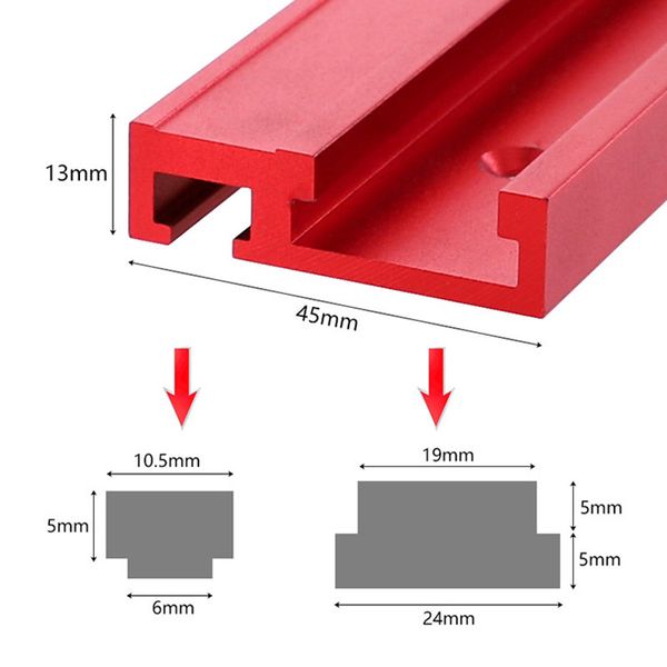 45 woodworking chute aluminum alloy chute woodworking workbench