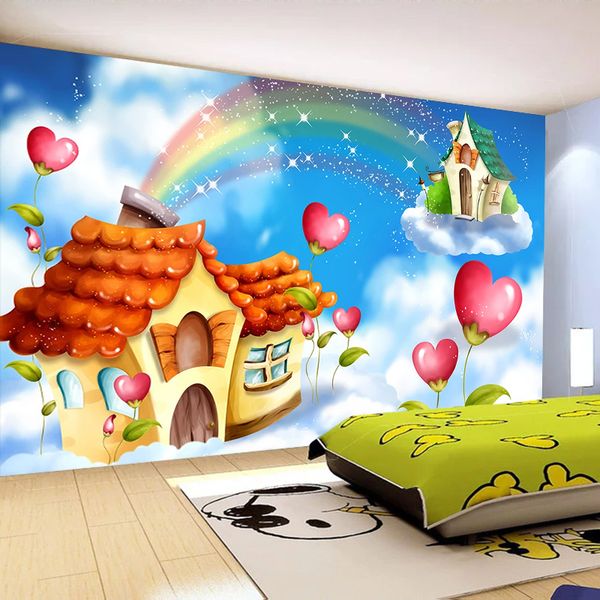 blue sky white clouds rainbow castle mural papel de parede 3d children room bedroom baby room kindergarten wall decoration paper
blue sky white clouds rainbow castle mural papel de parede 3d children room bedroom baby room kindergarten wall decoration paper