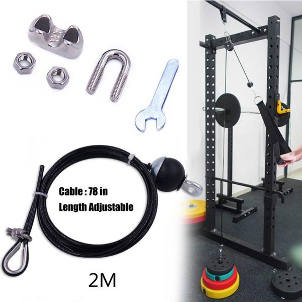 resistance bands fitness diy pulley cable attachment heavy duty steel wire rope for triceps shoulder workout strap gym equipments
resistance bands fitness diy pulley cable attachment heavy duty steel wire rope for triceps shoulder workout strap gym equipments