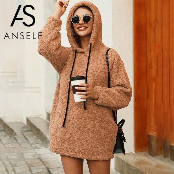 korean fashion teddy hoodies women hooded sweatshirt long sleeve tunic female pullover fleeces fluffy hoodies streetwear, Black
korean fashion teddy hoodies women hooded sweatshirt long sleeve tunic female pullover fleeces fluffy hoodies streetwear, Black