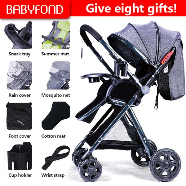 light baby umbrella stroller high landscape two-way baby pram four-wheel fold kid carriage send 8 gifts
light baby umbrella stroller high landscape two-way baby pram four-wheel fold kid carriage send 8 gifts