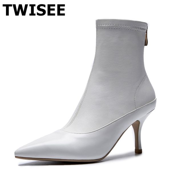 women mid calf boots zip selling solid autumn warm pumps point toe thin high heels .5 cm woman casual shoes comfort, Black
women mid calf boots zip selling solid autumn warm pumps point toe thin high heels .5 cm woman casual shoes comfort, Black