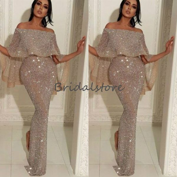 yousef aljasmi shiny sequins prom dresses with caped off the shoulder arabic mermaid evening gowns floor length celebrity dresses for sale, Black
yousef aljasmi shiny sequins prom dresses with caped off the shoulder arabic mermaid evening gowns floor length celebrity dresses for sale, Black