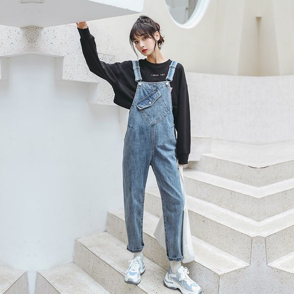 autumn new denim jumpsuits rompers female casual loose jeans pants women jeans denim strap jumpsuit womens overalls, Blue
autumn new denim jumpsuits rompers female casual loose jeans pants women jeans denim strap jumpsuit womens overalls, Blue