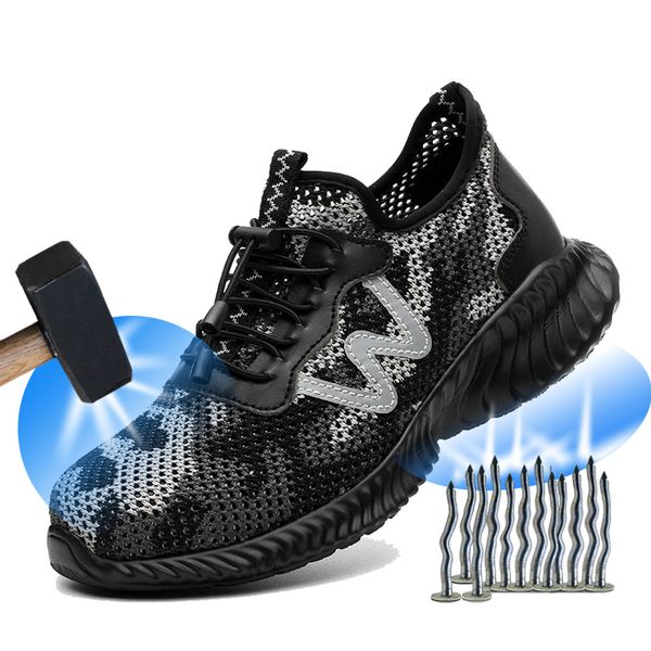yuxiang summer men's outdoor breathable mesh steel toe anti smashing safety shoes lightweight breathable sneakers dropshipping, Black
yuxiang summer men's outdoor breathable mesh steel toe anti smashing safety shoes lightweight breathable sneakers dropshipping, Black