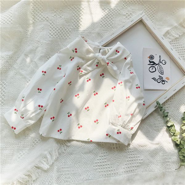 fashion baby girl cherry blouse autumn spring long sleeve shirt vintage ruffled bow tie blouse 1-6y child top, White;black
fashion baby girl cherry blouse autumn spring long sleeve shirt vintage ruffled bow tie blouse 1-6y child top, White;black