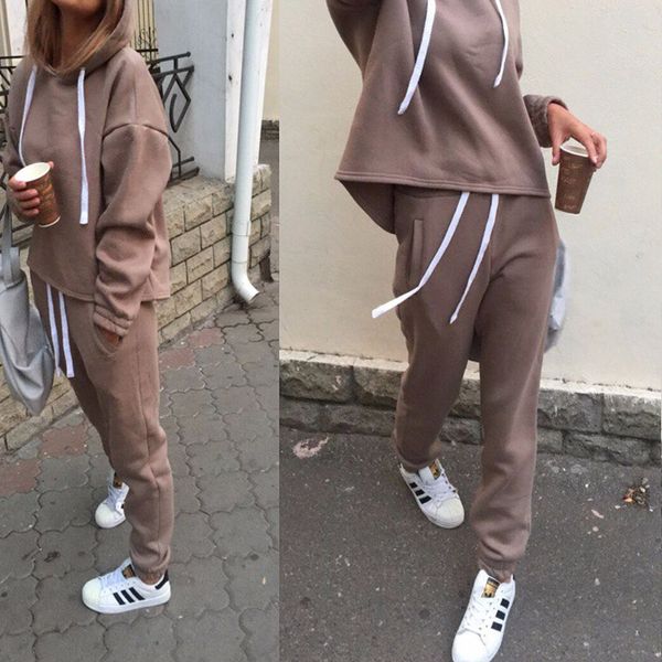 women's sports suits tracksuit 2 piece set solid hooded yoga clothes fitness suit clothing gym running sets, White;black
women's sports suits tracksuit 2 piece set solid hooded yoga clothes fitness suit clothing gym running sets, White;black