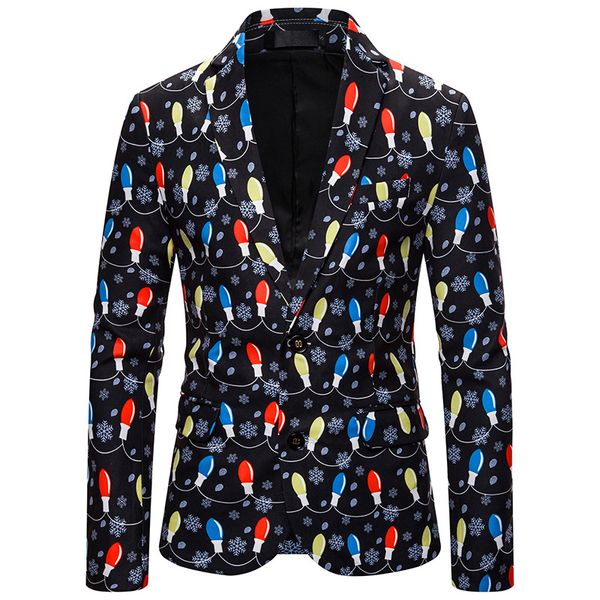men's christmas jacket new fashion casual 3d digital print suit print long sleeve party party fashion costume christmas style, White;black
men's christmas jacket new fashion casual 3d digital print suit print long sleeve party party fashion costume christmas style, White;black