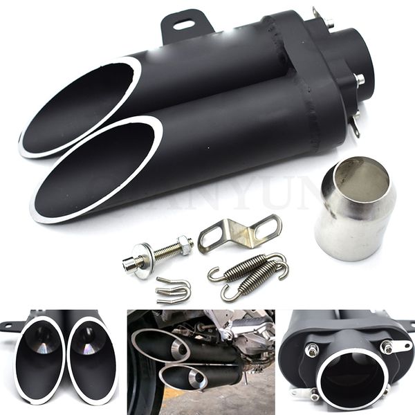 universal 38-51mm motorcycle double tube muffler for yamaha mt-01 mt-03 mt-07 mt-09/sr/fz-07 fz-09 mt-10 fzr1000
universal 38-51mm motorcycle double tube muffler for yamaha mt-01 mt-03 mt-07 mt-09/sr/fz-07 fz-09 mt-10 fzr1000