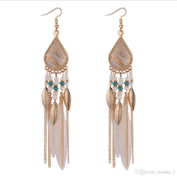bohemia feather earring for women fashion jewelry beads tassel dangle long earrings dream catcher drop earrings, Silver
bohemia feather earring for women fashion jewelry beads tassel dangle long earrings dream catcher drop earrings, Silver