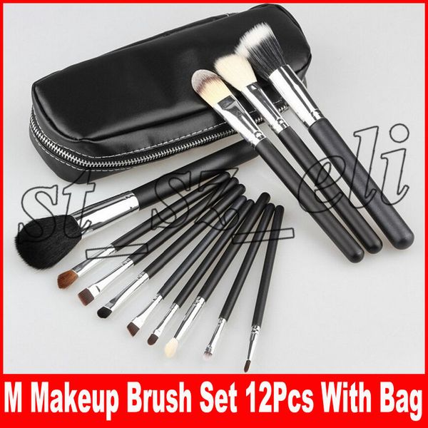 m makeup brush set travel beauty professional nylon foundation lips cosmetics makeup brush with pu bagg