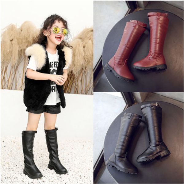 kid designer boots girls luxury high boots winter warm leather boots children solid solor shoes new fashion style 2 colors for kids, Black;grey
kid designer boots girls luxury high boots winter warm leather boots children solid solor shoes new fashion style 2 colors for kids, Black;grey