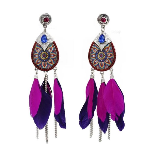 jewelry boho dangle earrings for women long feather tassel ethnic drop earrings brincos for women jhumka earring, Silver
jewelry boho dangle earrings for women long feather tassel ethnic drop earrings brincos for women jhumka earring, Silver