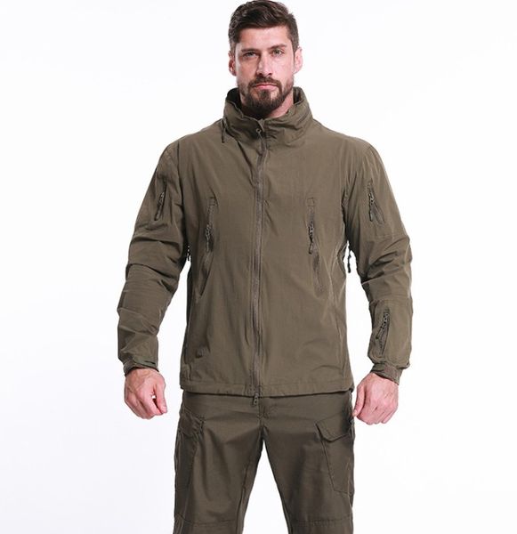 outdoor sport softshell jackets men hunting coats thin breathable military windbreaker for camping hiking hooded jackets, Black;brown
outdoor sport softshell jackets men hunting coats thin breathable military windbreaker for camping hiking hooded jackets, Black;brown