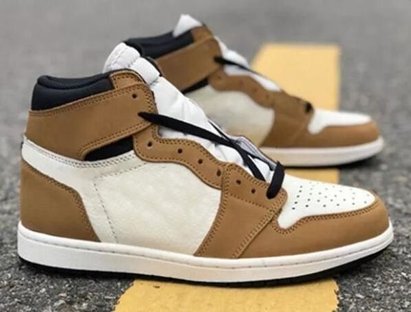 1 high og rookie of the year basketball shoes men 1s brown white black sports sneakers new with box
1 high og rookie of the year basketball shoes men 1s brown white black sports sneakers new with box