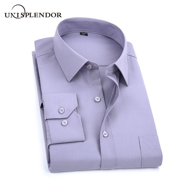 unisplendor spring autumn men's shirt long sleeve men dress shirt solid soft man casual male s-5xl plus size yn10589, White;black
unisplendor spring autumn men's shirt long sleeve men dress shirt solid soft man casual male s-5xl plus size yn10589, White;black