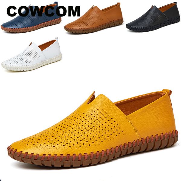 cowcom 38-47 man leather driver shoes spring summer casual men's shoes leather men's clk, Black 
cowcom 38-47 man leather driver shoes spring summer casual men's shoes leather men's clk, Black