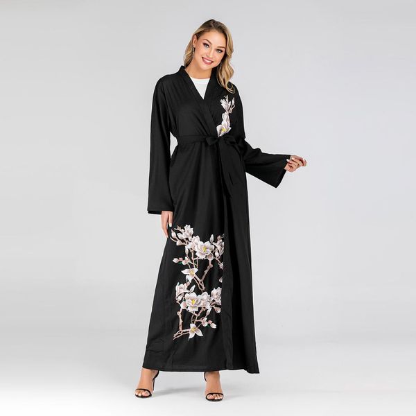 floral embroidery muslim robe cardigan long sleeve high waist abaya long trench casual maxi windbreaker ta1717, Tan;black
floral embroidery muslim robe cardigan long sleeve high waist abaya long trench casual maxi windbreaker ta1717, Tan;black