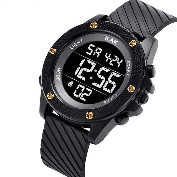 kak wristwatch mens outdoor sport watch for men led waterproof watches electronic clock for student army digital watch, Slivery;brown
kak wristwatch mens outdoor sport watch for men led waterproof watches electronic clock for student army digital watch, Slivery;brown