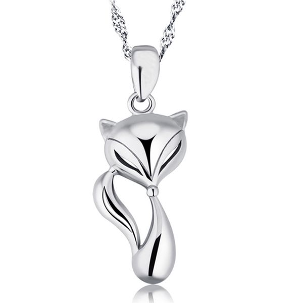 new fashion 925 sterling silver animal fox pendant necklace for women girl lovely collier choker necklaces collar jewelry
new fashion 925 sterling silver animal fox pendant necklace for women girl lovely collier choker necklaces collar jewelry