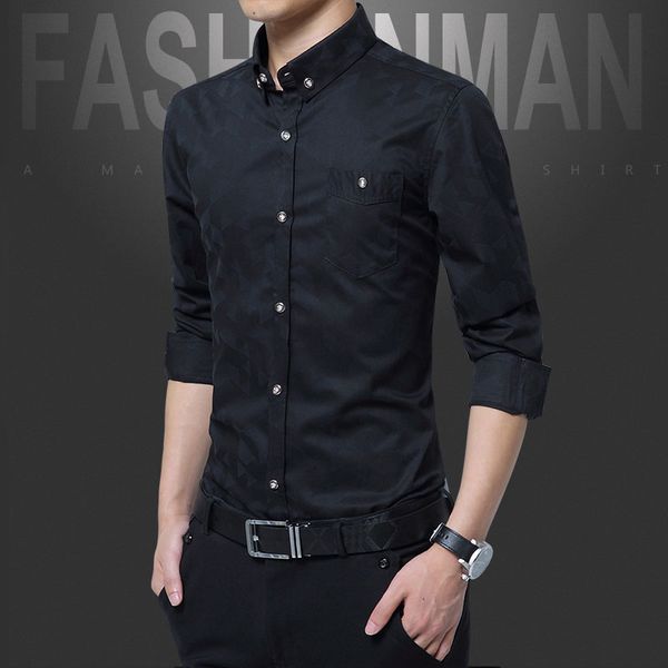 mens business casual shirts new arrival men famous brand clothing plaid long sleeve camisa masculina dress shirts male high qual, White;black
mens business casual shirts new arrival men famous brand clothing plaid long sleeve camisa masculina dress shirts male high qual, White;black