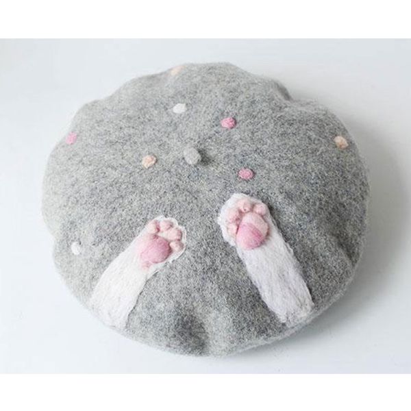 cute small cat handmade wool berets caps women solid cute hat winter hats children's gift vintage warm wild walking caps new, Blue;gray
cute small cat handmade wool berets caps women solid cute hat winter hats children's gift vintage warm wild walking caps new, Blue;gray