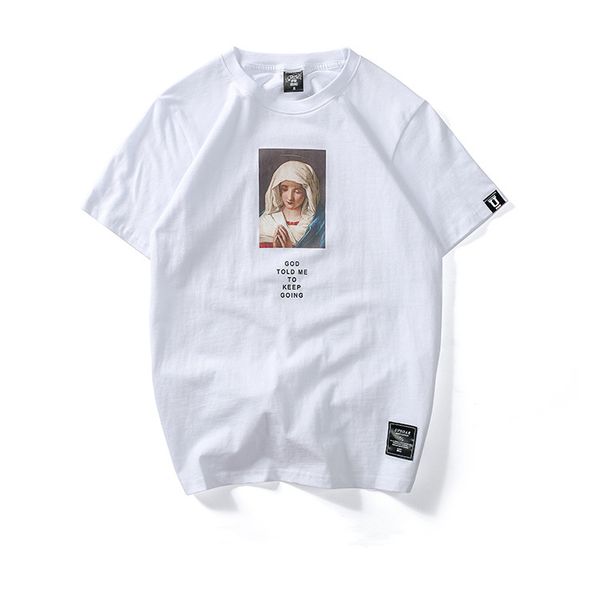 men's virgin mary printed short sleeve t shirts summer casual cotton hip hop tees fashion streetwear tshirts, White;black
men's virgin mary printed short sleeve t shirts summer casual cotton hip hop tees fashion streetwear tshirts, White;black
