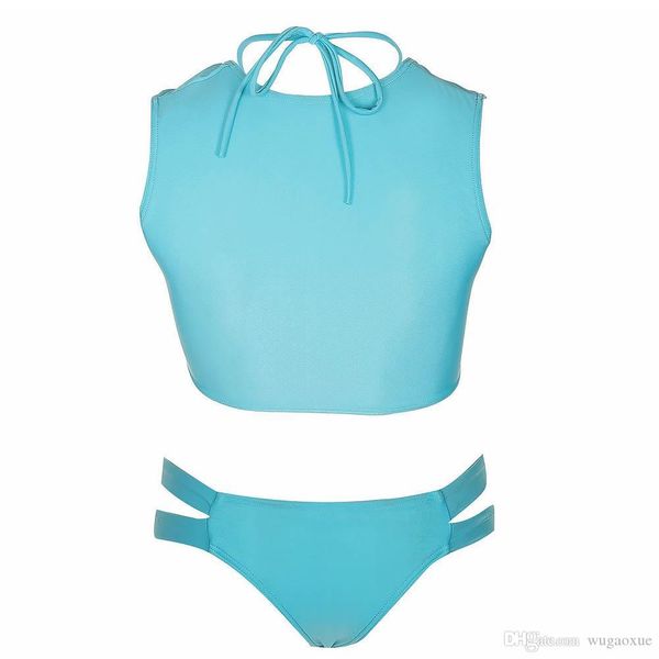bathing suit solid holiday beach high waist swimsuit digging rope design swimwear two-pieces set bra and briefs bikini, White;black
bathing suit solid holiday beach high waist swimsuit digging rope design swimwear two-pieces set bra and briefs bikini, White;black
