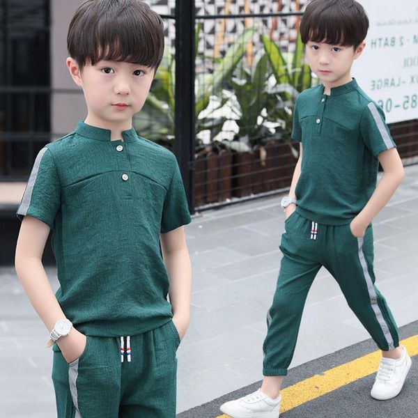 children's clothing boys summer leisure suit new children's and short sleeve two-piece primary school students korean version, White
children's clothing boys summer leisure suit new children's and short sleeve two-piece primary school students korean version, White