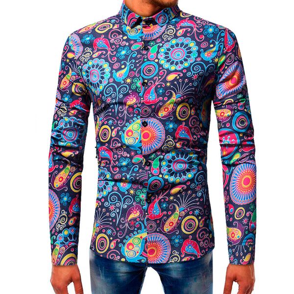 2019 long sleeve mens fashion printed blouse soft and comfortable casual long sleeve slim shirts flower social blouse, White;black
2019 long sleeve mens fashion printed blouse soft and comfortable casual long sleeve slim shirts flower social blouse, White;black