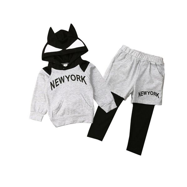 2020 children baby boy kid clothes sets letter print grey long sleeve hooded pants clothes set 1-5y, White
2020 children baby boy kid clothes sets letter print grey long sleeve hooded pants clothes set 1-5y, White