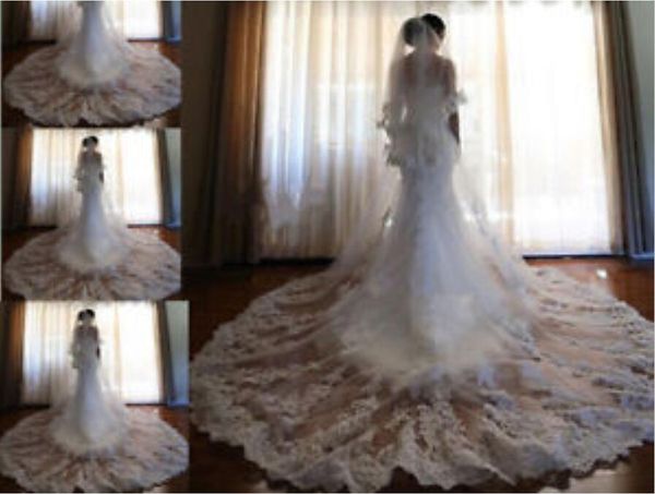 in stock wedding veils cathedral length bridal veils appliques lace edge 2 layers with blusher face customized long wedding veil, Black
in stock wedding veils cathedral length bridal veils appliques lace edge 2 layers with blusher face customized long wedding veil, Black
