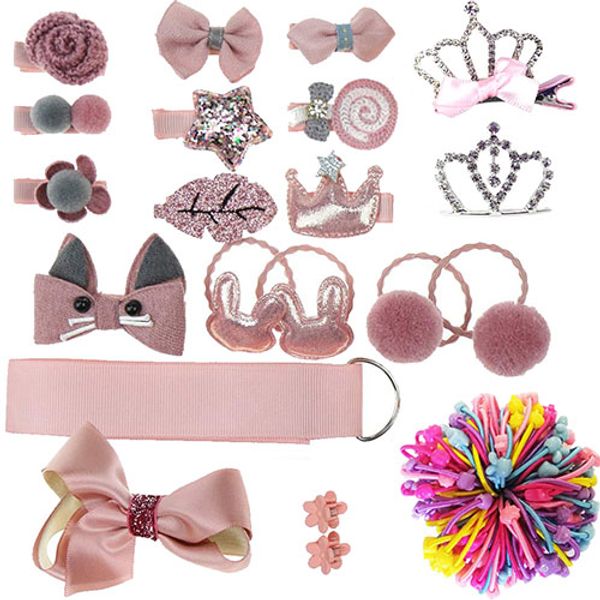 120pcs/set girls barrettes cute hair bows infant headbands baby hairbands hair rope for kids hair accessories, Pink
120pcs/set girls barrettes cute hair bows infant headbands baby hairbands hair rope for kids hair accessories, Pink