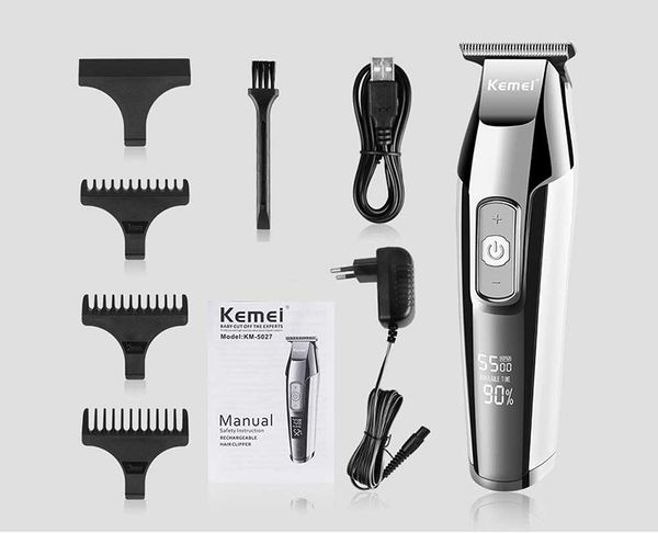 kemei all metal professional electric hair clipper rechargeable hair trimmer haircut machine kit km-5027 aparador de pelos newclipper avflh
kemei all metal professional electric hair clipper rechargeable hair trimmer haircut machine kit km-5027 aparador de pelos newclipper avflh