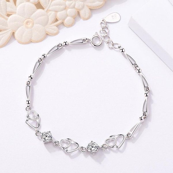 counter genuine sterling silver bracelet 18k white gold heart-shaped valentine's day simple wife to send his girlfriend a birthday gift, Black
counter genuine sterling silver bracelet 18k white gold heart-shaped valentine's day simple wife to send his girlfriend a birthday gift, Black