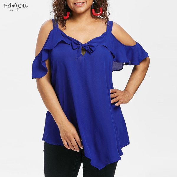 2020 women blouse women plus size cold shoulder camis bow asymmetric chiffon ruffles tee camisa feminina, White
2020 women blouse women plus size cold shoulder camis bow asymmetric chiffon ruffles tee camisa feminina, White