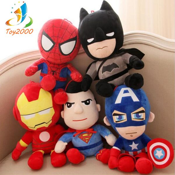 

Горячая мило 28 см Q стиль Человек-паук Капитан Америка мягкие игрушки супер герой