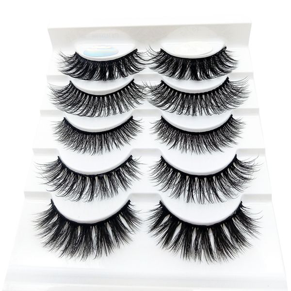 5 pairs 3d mink hair false eyelashes wispy fluffy lashes natrual long eye makeup tools handmade full strips eyelashes extension
5 pairs 3d mink hair false eyelashes wispy fluffy lashes natrual long eye makeup tools handmade full strips eyelashes extension